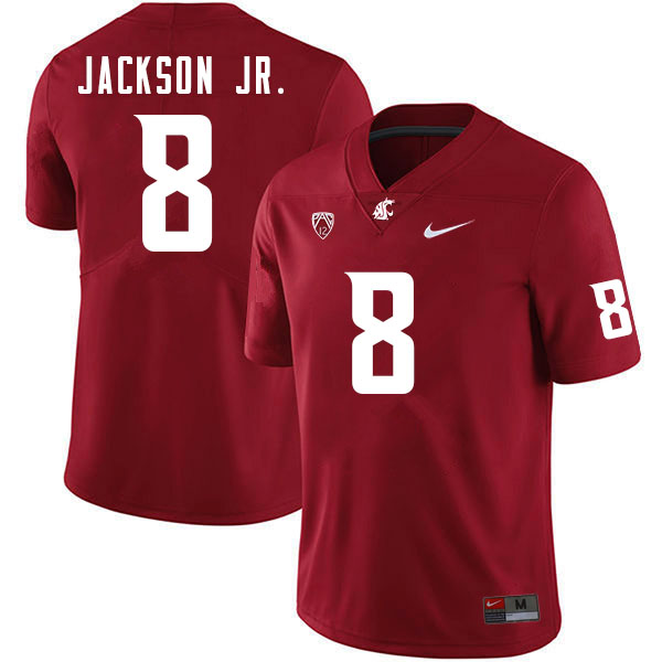Men #8 Calvin Jackson Jr. Washington Cougars College Football Jerseys Sale-Crimson - Click Image to Close